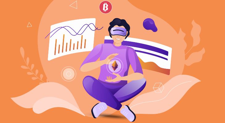 crypto gambling concept